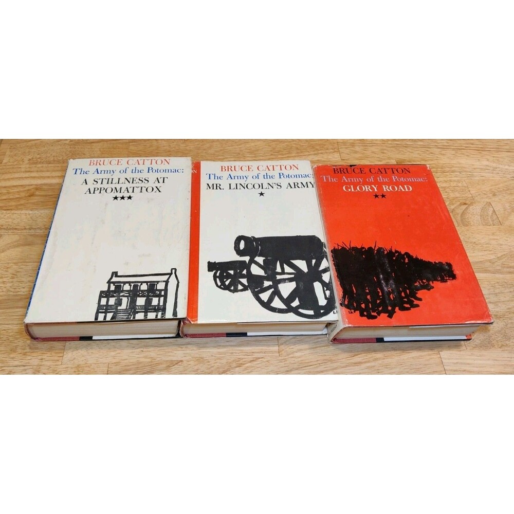 The Army of the Potomac Trilogy by Bruce Catton - 1951 1952 1953, Book Club - HC